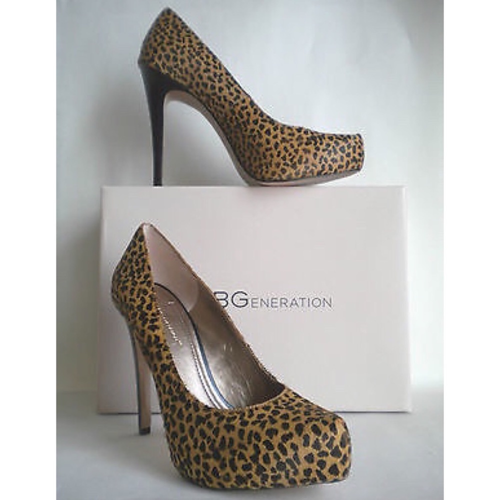 BCBG Hair-calf Platform High Heel Pump